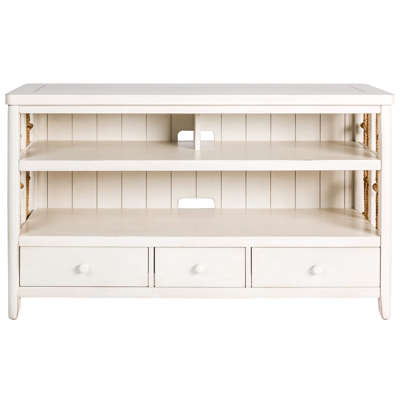 Liberty Furniture Dockside TV Console Stand - White Poplar Wood