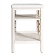 Liberty Furniture Dockside Chair Side Table - White w/ Rope End Panels