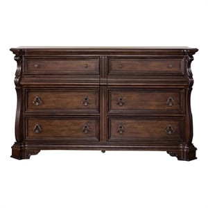 Arbor Place Dark Brown 8 Drawer Double Dresser