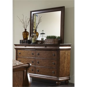 Rustic Traditions Cherry Landscape Mirror