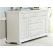 Summer House I White 2 Door 5 Drawer Dresser in White