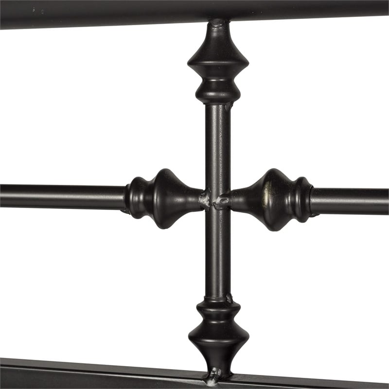 Vintage Series Metal Queen Metal Headboard - Black