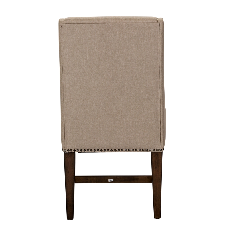 Liberty Furniture Armand 7 Piece Trestle Dining Set in Brownstone