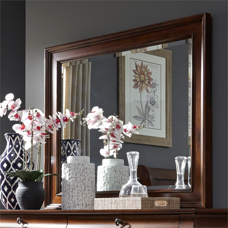 Rustic Traditions Cherry Dresser & Mirror