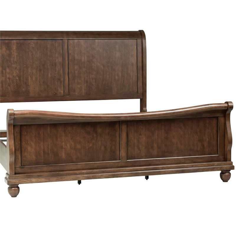 Rustic Traditions Cherry King Sleigh Bed