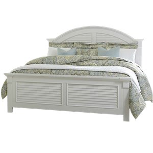 Summer House I White King Panel Bed