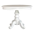 Liberty Furniture Summer House I Round Pedestal Dining Table in White