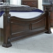 Messina Estates Dark Brown King Poster Bed