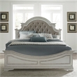 Magnolia Manor White King Upholstered Bed