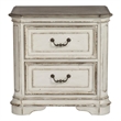 Magnolia Manor White 2 Drawer Night Stand