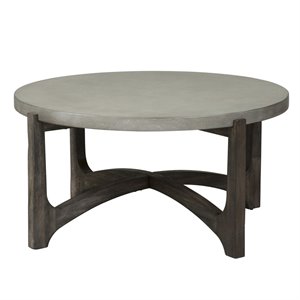 Cascade Dark Brown Round Cocktail Table