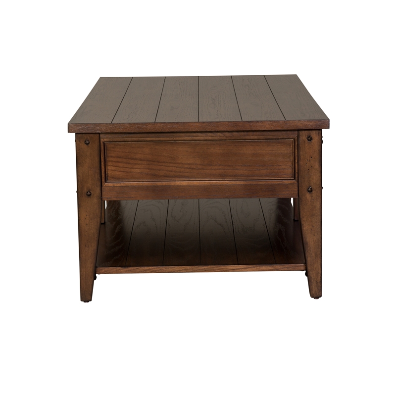 Lake House Dark Brown Cocktail Table