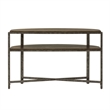 Liberty Furniture Breckinridge Demilune Sofa Table in Medium Brown