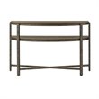 Liberty Furniture Breckinridge Demilune Sofa Table in Medium Brown