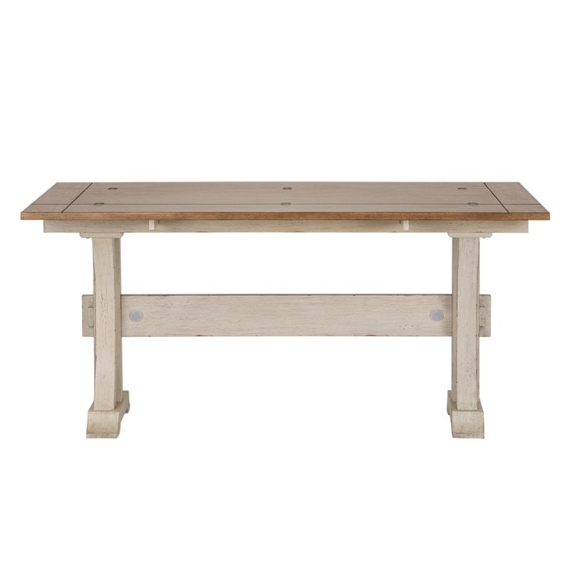 Farmhouse Reimagined White Flip Lid Sofa Table