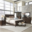 Liberty Furniture Saddlebrook Beveled Mirror in Dark Brown