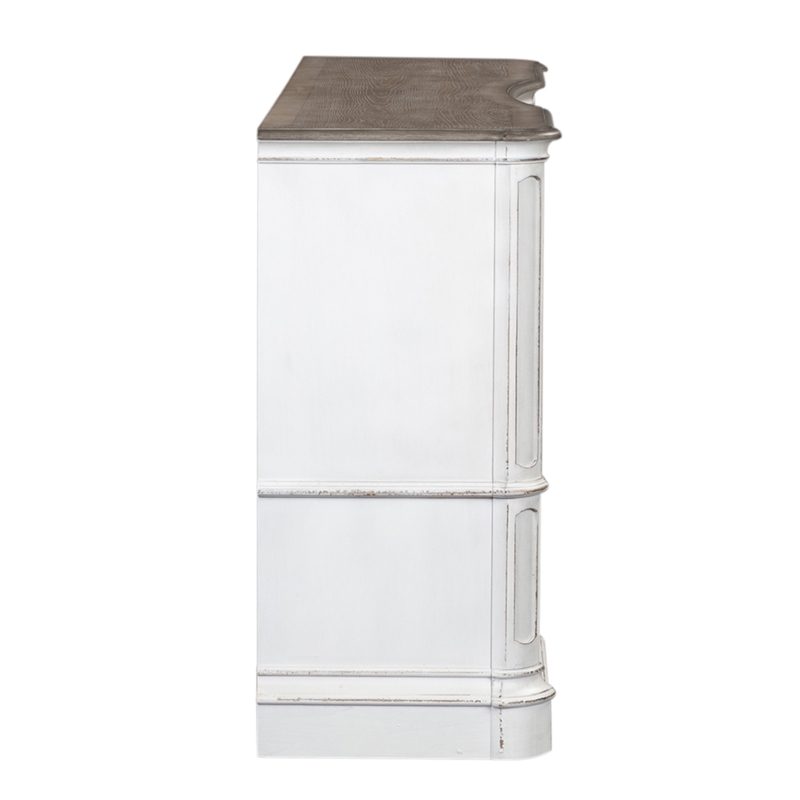 Magnolia Manor White 9 Drawer Dresser