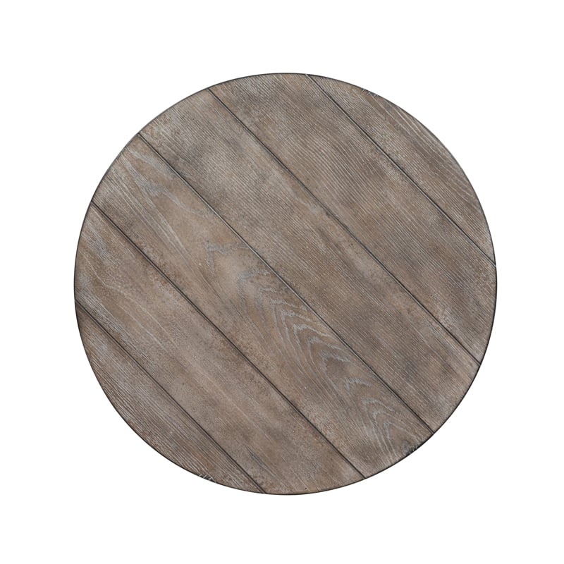 Sedona White Round End Table
