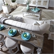 Magnolia Manor White 4 Piece Console Set (1-Console 3-Stools)