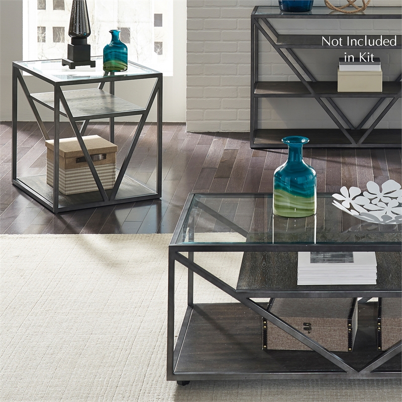 Liberty Furniture Arista Medium Gray 3 Piece Living Room Set