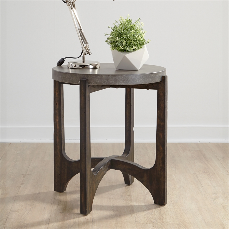 Cascade Dark Brown 3 Piece Set (1-Cocktail 2-End Tables)