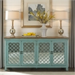 Kensington Blue 4 Door Accent Cabinet