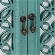 Kensington Blue 4 Door Accent Cabinet