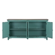 Kensington Blue 4 Door Accent Cabinet