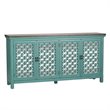 Kensington Blue 4 Door Accent Cabinet