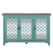 Kensington Blue 3 Door Accent Cabinet