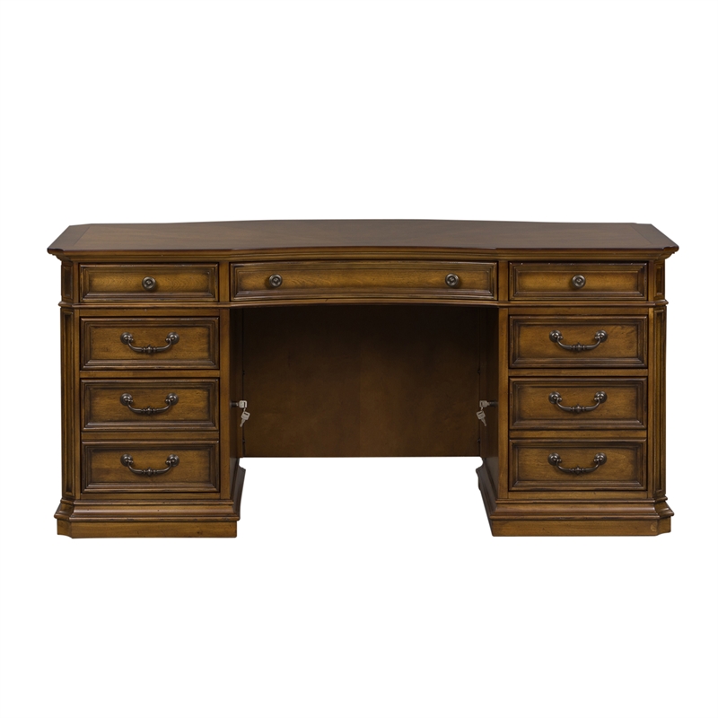 Amelia Medium Brown 5 Piece Jr Executive set