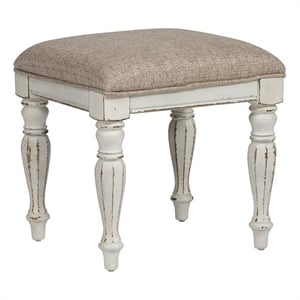 Liberty Furniture Magnolia Manor Antique White Vanity Stool