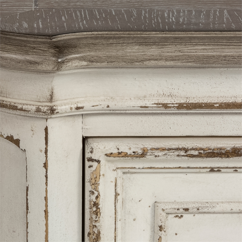 Abbey Park White Mirrored Door Chest