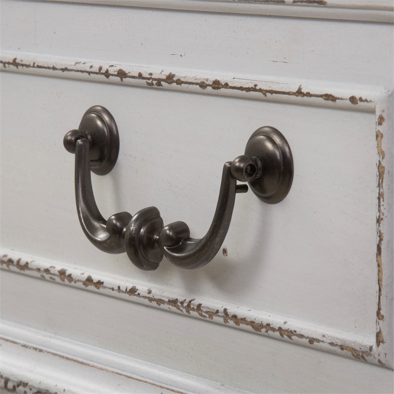 Abbey Park White Mirrored Door Chest