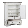 Abbey Park White Mirrored Door Chest