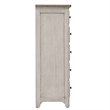 Farmhouse Reimagined White 5 Drawer Chest