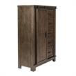 Thornwood Hills Dark Gray Sliding Door Chest