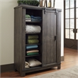 Thornwood Hills Dark Gray Sliding Door Chest