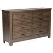 Thornwood Hills Dark Gray 8 Drawer Dresser