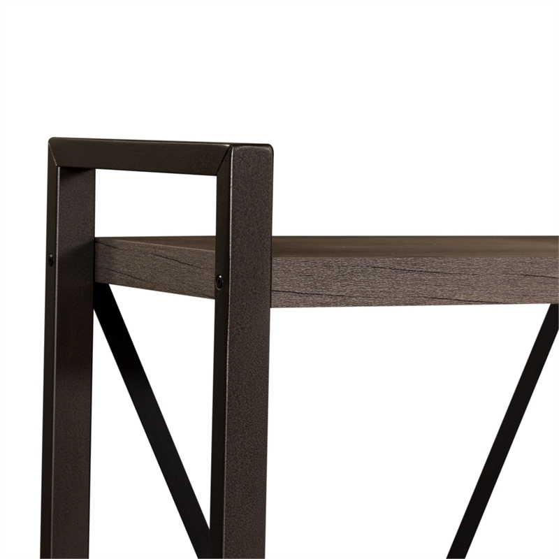 Tanners Creek Melamine Entertainment Center w Piers - Gray