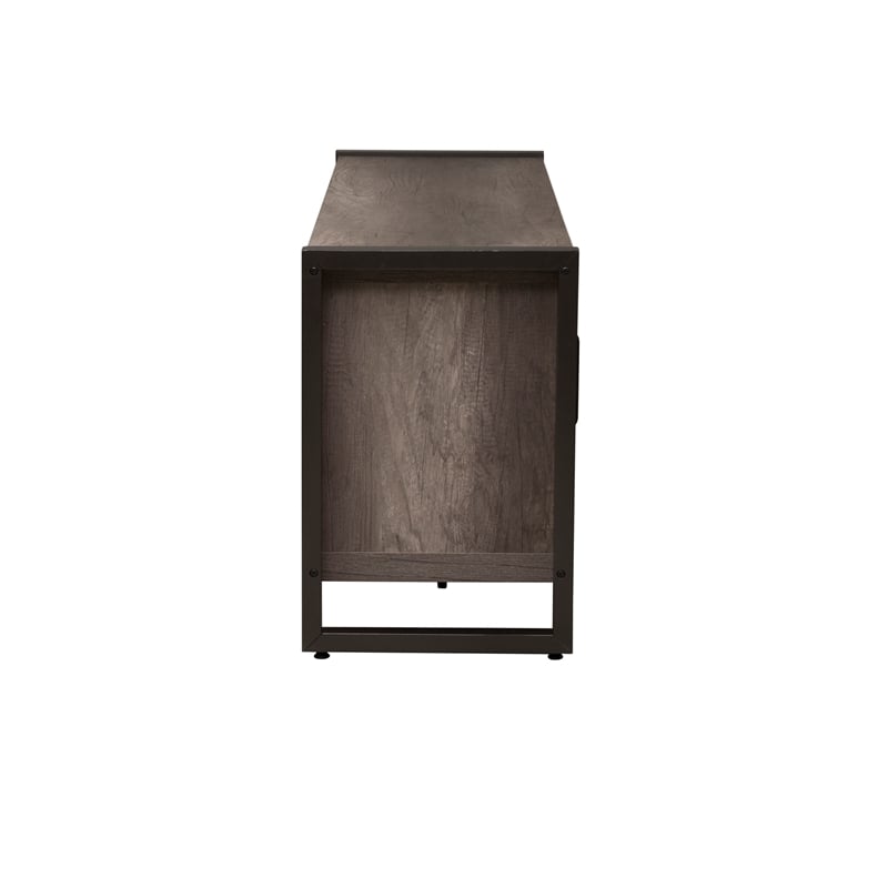 Tanners Creek Medium Gray Opt Entertainment Center w Piers