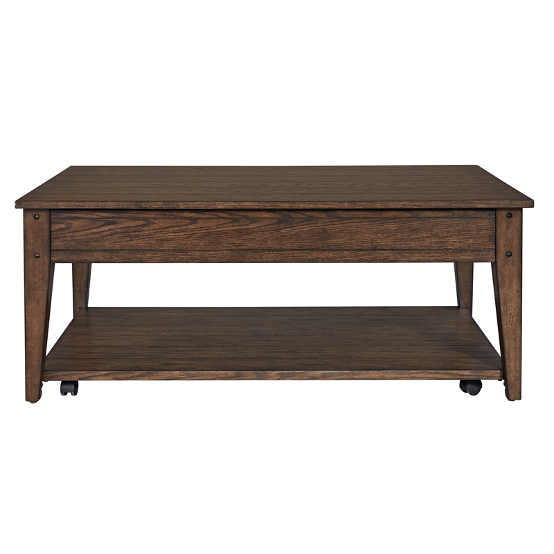 3 Piece Coffee Table and Set of 2 Side Table Set in Oak