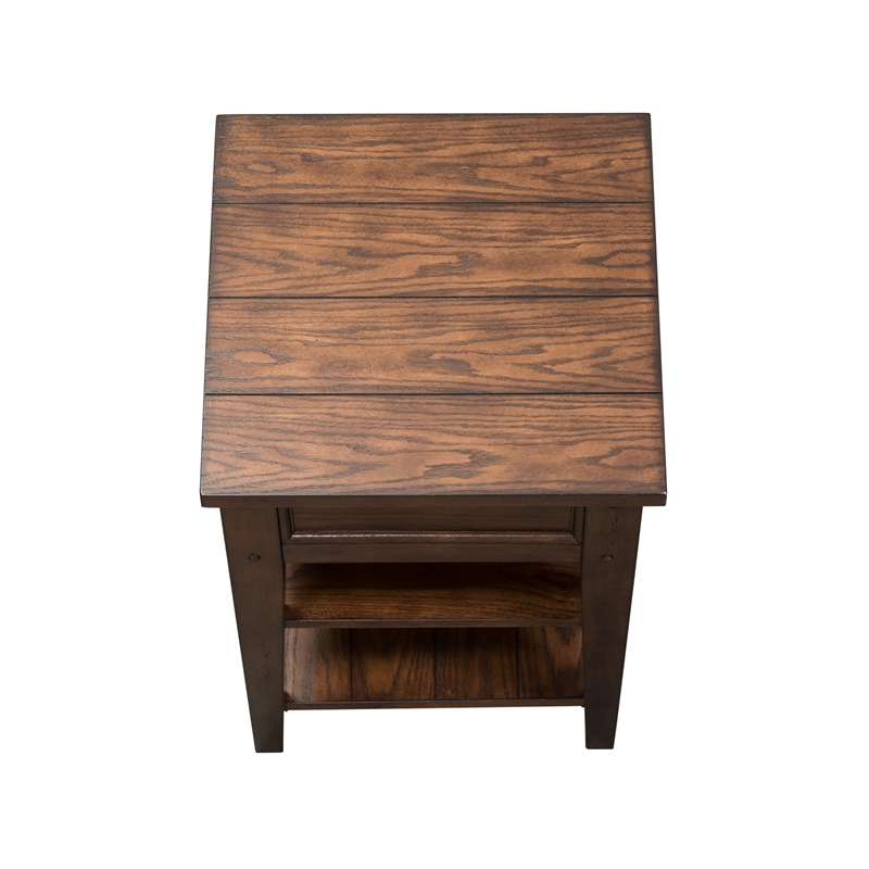 3 Piece Coffee Table and Set of 2 Side Table Set in Oak