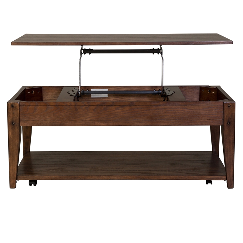3 Piece Coffee Table and Set of 2 Side Table Set in Oak