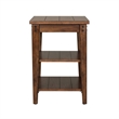 2 Piece Coffee Table and Tier Side Table Set in Oak