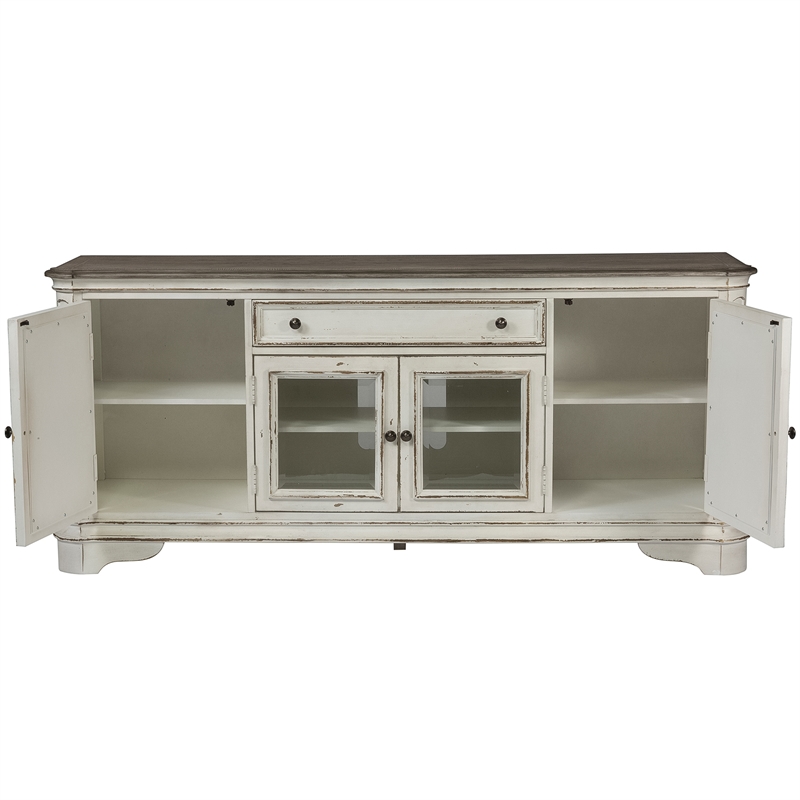 4 Piece Set Of Coffee Table with TV Stand and (Set of Two) End Table