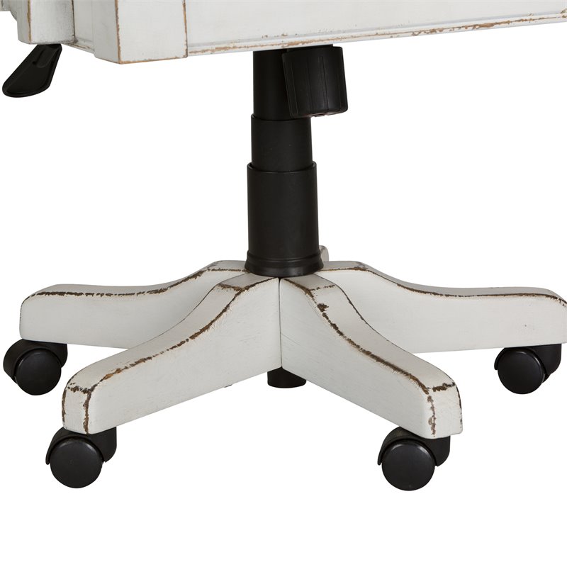 2 Piece Set With Executive Desk and Desk Chair in French Rustic