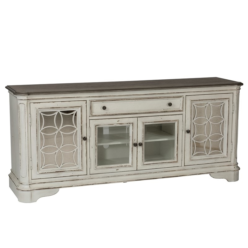 4 Piece Living Room Coffee Table with TV Stand and Set of 2 End Table
