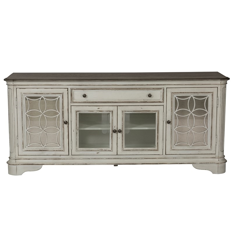 4 Piece Living Room Coffee Table with TV Stand and Set of 2 End Table