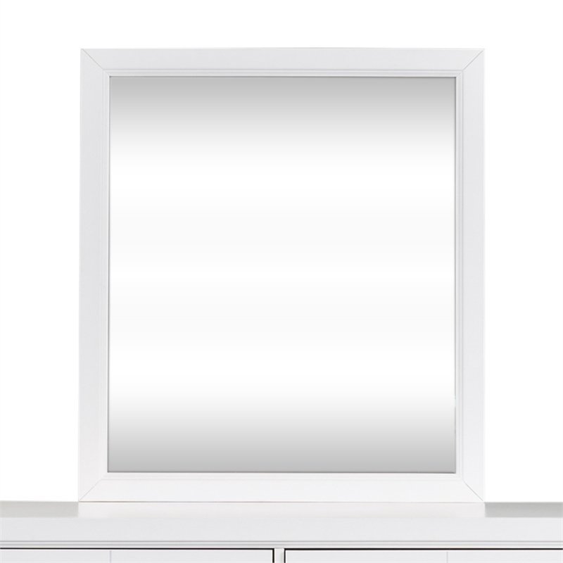 Cottage View White Mirror